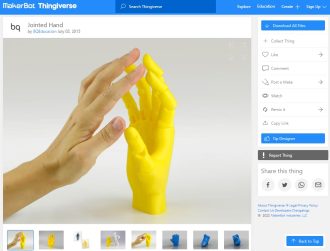 30 Best Articulated 3D Prints - 18. Jointed Hand - 3D Printerly