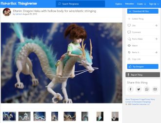 30 Best Articulated 3D Prints - 30. Eltanin Dragon Haku - 3D Printerly