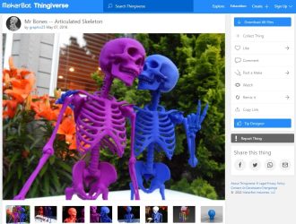 30 Best Articulated 3D Prints - 4. Mr Bones - 3D Printerly