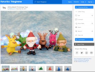 30 Best Articulated 3D Prints - 5. Articulated Christmas Toys - 3D Printerly