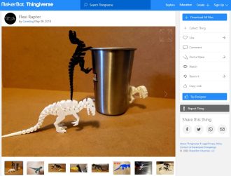 30 Best Articulated 3D Prints - 7. Flexi Raptor - 3D Printerly
