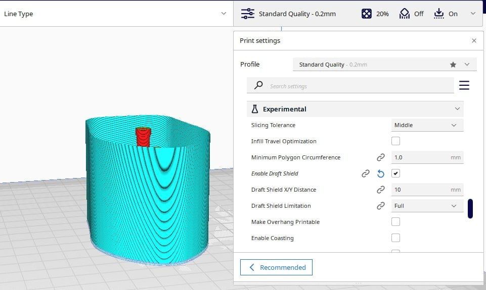 How to Use Draft Shields with 3D Prints Cura & PrusaSlicer 3D Printerly